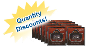 GHS regular light banjo strings quantity