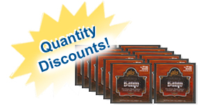 GHS medium banjo strings quantity