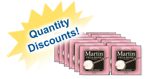 Vega banjo strings light quantity