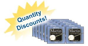 Vega banjo strings medium quantity