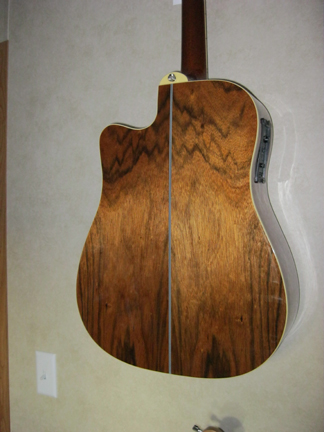 Used Alvarez AD222c guitar back